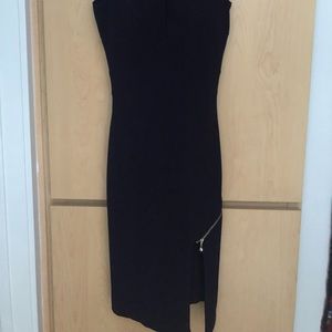 Purple dress-M- stretch w/cups lined. Side zipper.